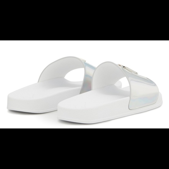 giuseppe zanotti NIB holographic logo pool slides - Picture 5 of 6